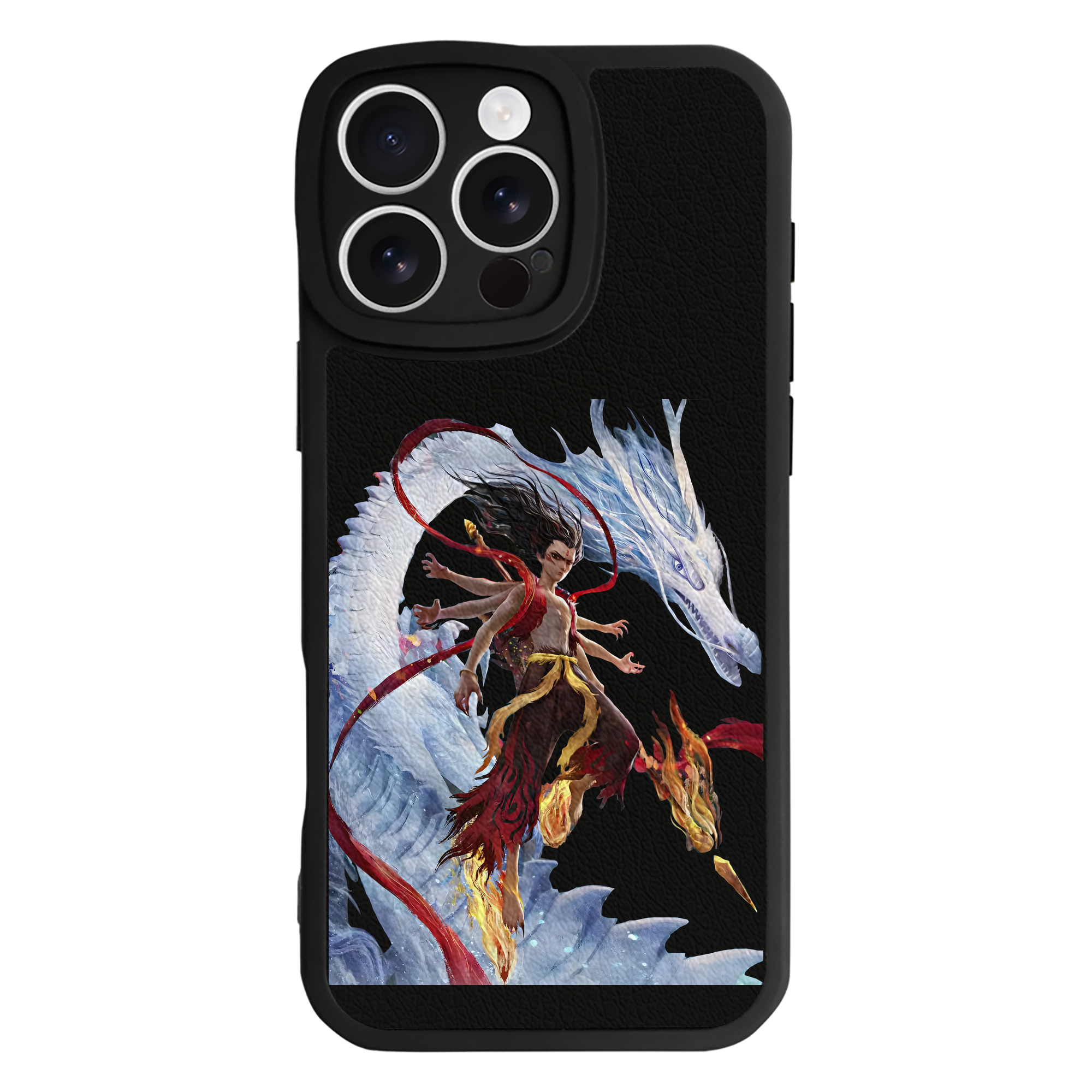 （画像用） Ne Zha 2 ナタ 魔童の大暴れ 【iPhone 16シリーズ対応】シリコンスマホケース（レザー調） 材質：シリコン
